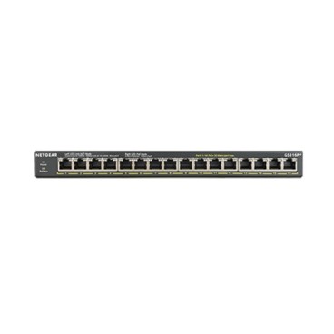 NETGEAR GS316PP Non-géré Gigabit Ethernet (10 100 1000) Connexion Ethernet, supportant l'alimentation via ce port (PoE) Noir