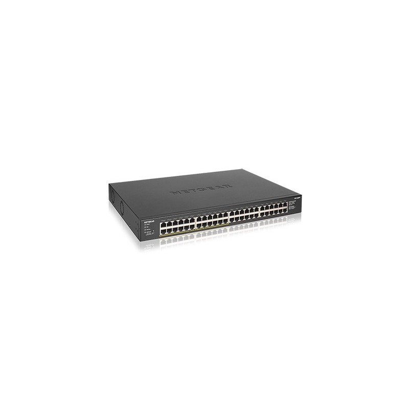 NETGEAR GS348PP Non-géré Gigabit Ethernet (10 100 1000) Connexion Ethernet, supportant l'alimentation via ce port (PoE) Noir