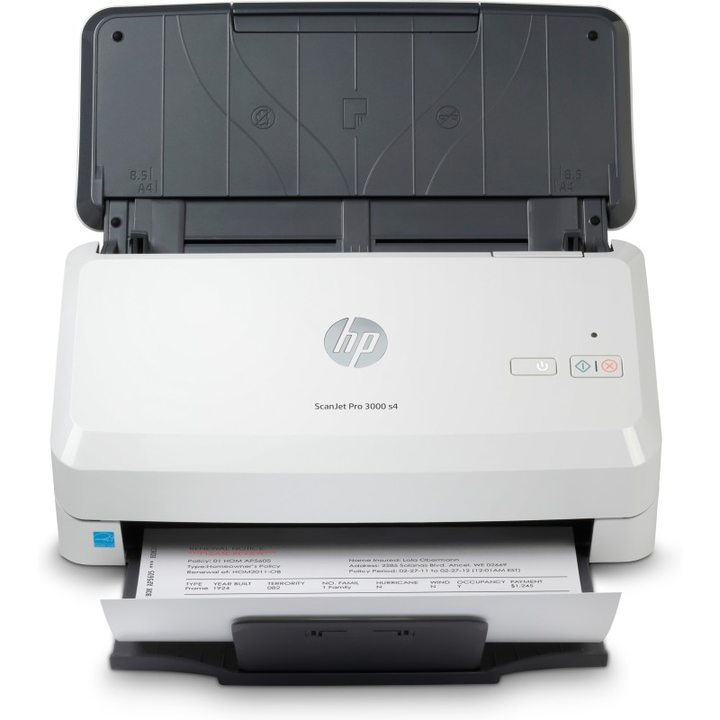 HP Scanjet Pro 3000 s4 Alimentation papier de scanner 600 x 600 DPI A4 Noir, Blanc