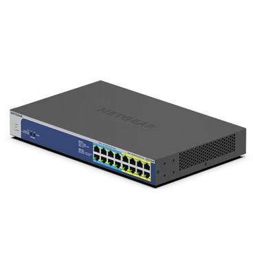 NETGEAR GS516UP Non-géré Gigabit Ethernet (10 100 1000) Connexion Ethernet, supportant l'alimentation via ce port (PoE) Gris