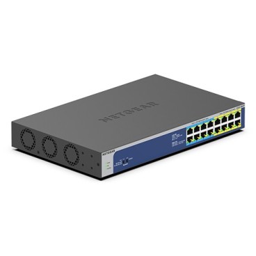 NETGEAR GS516UP Non-géré Gigabit Ethernet (10 100 1000) Connexion Ethernet, supportant l'alimentation via ce port (PoE) Gris