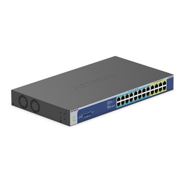 NETGEAR GS524UP Non-géré Gigabit Ethernet (10 100 1000) Connexion Ethernet, supportant l'alimentation via ce port (PoE) Gris