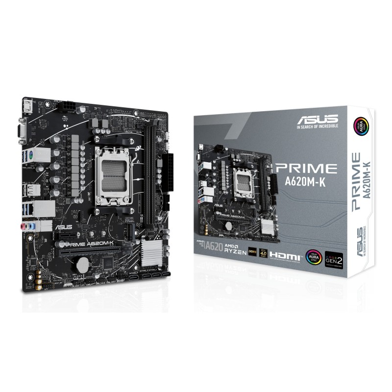 ASUS PRIME A620M-K AMD A620 Emplacement AM5 micro ATX