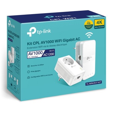 TP-Link TL-WPA7617 KIT 1200 Mbit s Ethernet LAN Wifi Blanc 2 pièce(s)