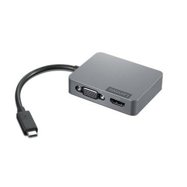 Lenovo 4X91A30366 station d'accueil Avec fil USB 2.0 Type-C Gris