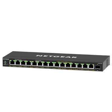 NETGEAR GS316EP-100PES commutateur réseau Géré Gigabit Ethernet (10 100 1000) Connexion Ethernet, supportant l'alimentation via