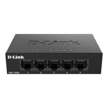 D-Link DGS-105GL E commutateur réseau Non-géré Gigabit Ethernet (10 100 1000) Noir