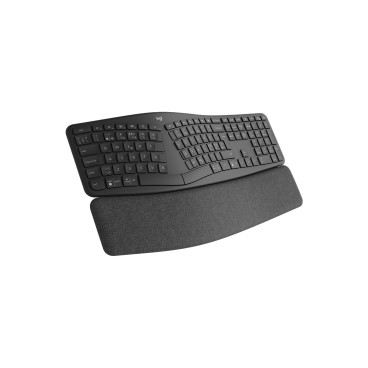 Logitech Ergo K860 clavier Bureau RF sans fil + Bluetooth Français Graphite