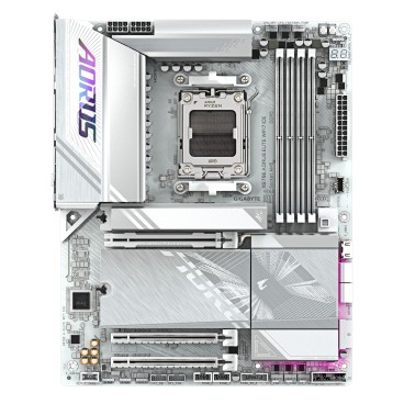 GIGABYTE X870E AORUS ELITE WIFI7 ICE Carte mère - Prend en charge les processeurs AMD Ryzen 9000, VRM numérique 16+2+2 phases,