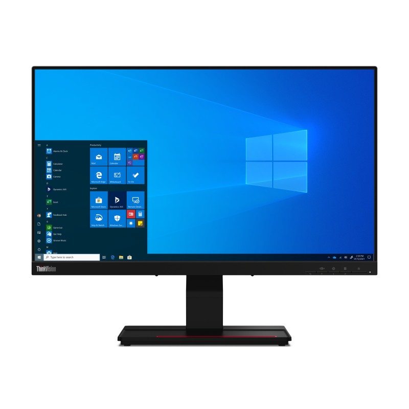 Lenovo ThinkVision T24t-20 LED display 60,5 cm (23.8") 1920 x 1080 pixels Full HD Écran tactile Capacité Noir