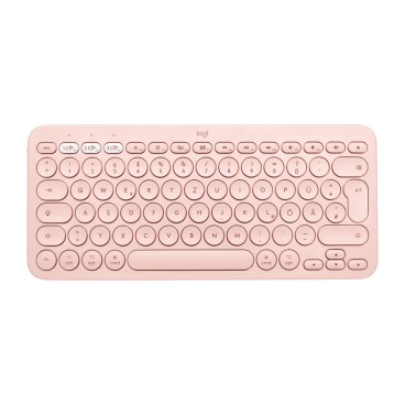 Logitech K380 for Mac Multi-Device Bluetooth Keyboard clavier Universel AZERTY Français Rose