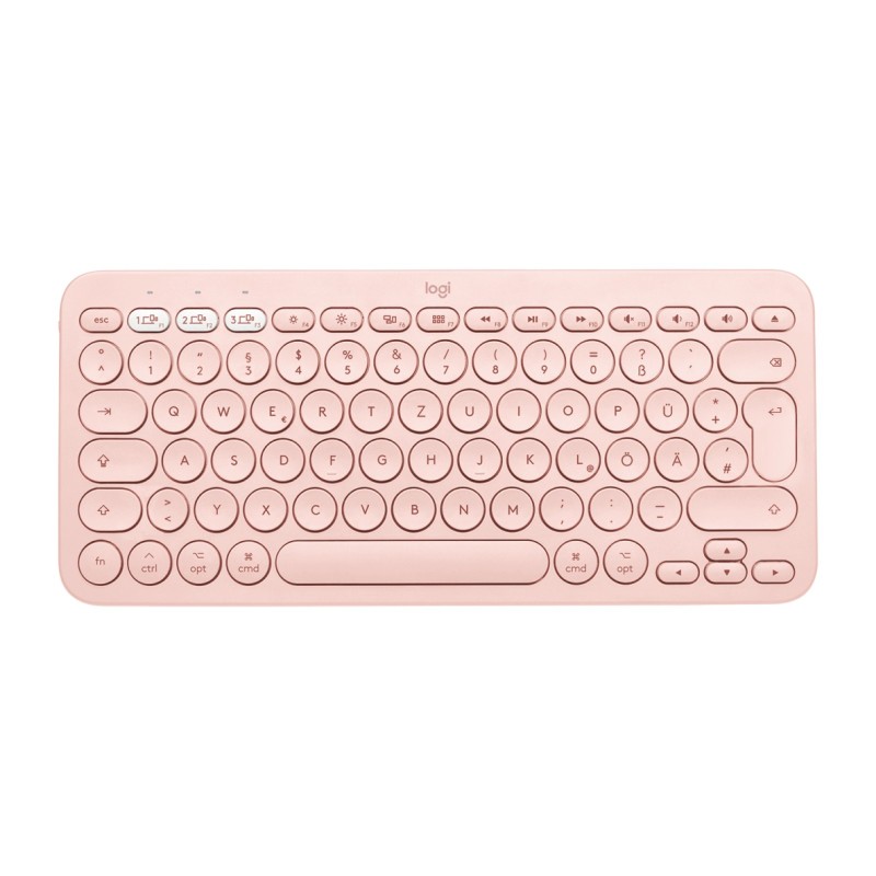 Logitech K380 for Mac Multi-Device Bluetooth Keyboard clavier Universel AZERTY Français Rose