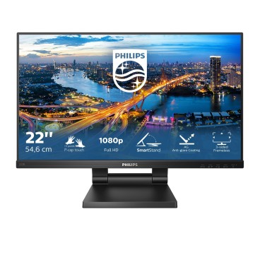 Philips B Line 222B1TC 00 écran plat de PC 54,6 cm (21.5") 1920 x 1080 pixels Full HD LED Écran tactile Noir