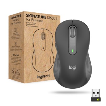 Logitech Signature M650 for Business souris Bureau Droitier RF sans fil + Bluetooth Optique 4000 DPI