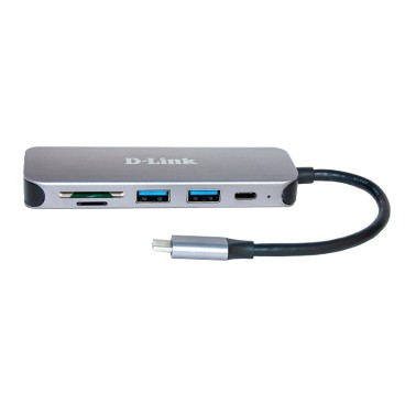 D-Link Hub USB-C 5-en-1 avec lecteur de carte DUB-2325