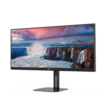 AOC V5 U34V5C BK écran plat de PC 86,4 cm (34") 3440 x 1440 pixels UltraWide Quad HD LCD Noir