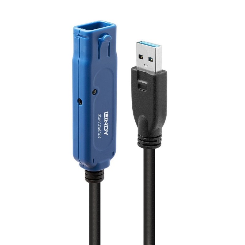 Lindy 43361 câble USB USB 3.2 Gen 1 (3.1 Gen 1) 20 m USB A Noir