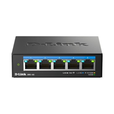 D-Link Switch non administrable 5 ports multi-Gigabit 2,5G