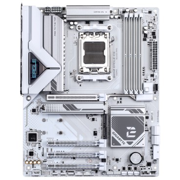 GIGABYTE B850 EAGLE ICE Carte Mère – Processeurs AMD Ryzen série 9000, VRM numérique 8+2+2 phases, jusqu’à 8200 MHz DDR5 (O.C),