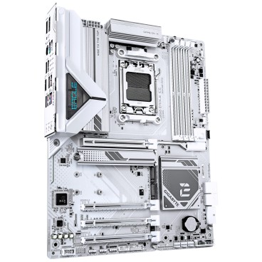 GIGABYTE B850 EAGLE ICE Carte Mère – Processeurs AMD Ryzen série 9000, VRM numérique 8+2+2 phases, jusqu’à 8200 MHz DDR5 (O.C),