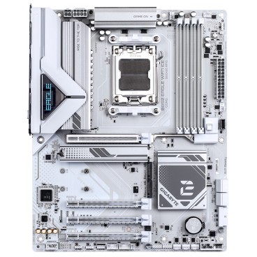 GIGABYTE B850 EAGLE WIFI7 ICE Carte mère - Processeurs AMD Ryzen série 9000, VRM numérique 8+2+2 phases, jusqu'à 8200 MHz DDR5