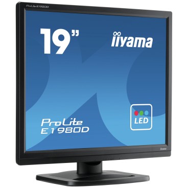 iiyama ProLite E1980D-B1 LED display 48,3 cm (19") 1280 x 1024 pixels XGA Noir