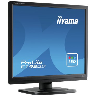 iiyama ProLite E1980D-B1 LED display 48,3 cm (19") 1280 x 1024 pixels XGA Noir