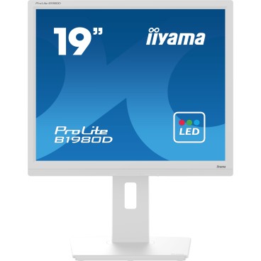 iiyama ProLite B1980D-W5 écran plat de PC 48,3 cm (19") 1280 x 1024 pixels SXGA LCD Blanc