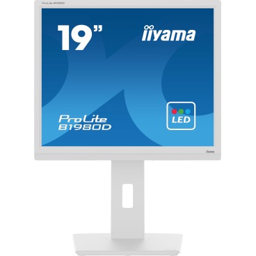 iiyama ProLite B1980D-W5 écran plat de PC 48,3 cm (19") 1280 x 1024 pixels SXGA LCD Blanc