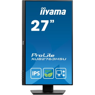 iiyama ProLite XUB2763HSU-B1 écran plat de PC 68,6 cm (27") 1920 x 1080 pixels Full HD LED Noir