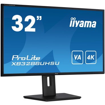 iiyama ProLite XB3288UHSU-B5 écran plat de PC 80 cm (31.5") 3840 x 2160 pixels 4K Ultra HD LCD Noir