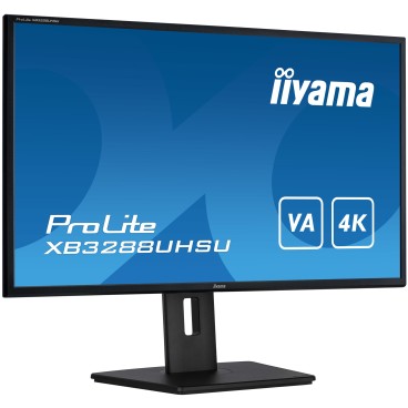 iiyama ProLite XB3288UHSU-B5 écran plat de PC 80 cm (31.5") 3840 x 2160 pixels 4K Ultra HD LCD Noir