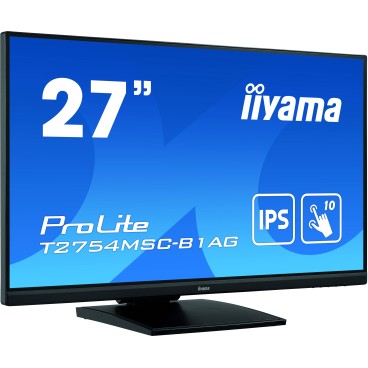 iiyama ProLite T2754MSC-B1AG écran plat de PC 68,6 cm (27") 1920 x 1080 pixels Full HD LED Écran tactile Multi-utilisateur Noir