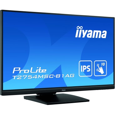 iiyama ProLite T2754MSC-B1AG écran plat de PC 68,6 cm (27") 1920 x 1080 pixels Full HD LED Écran tactile Multi-utilisateur Noir