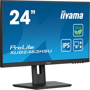 iiyama ProLite XUB2463HSU-B1 écran plat de PC 61 cm (24") 1920 x 1080 pixels Full HD LED Noir