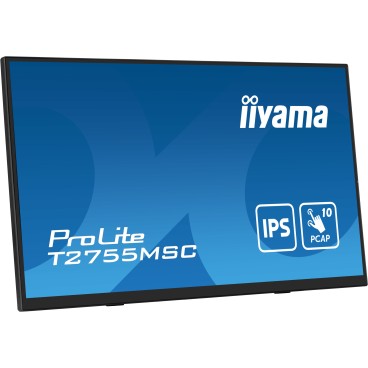 iiyama ProLite T2755MSC-B1 écran plat de PC 68,6 cm (27") 1920 x 1080 pixels Full HD LED Écran tactile Dessus de table Noir