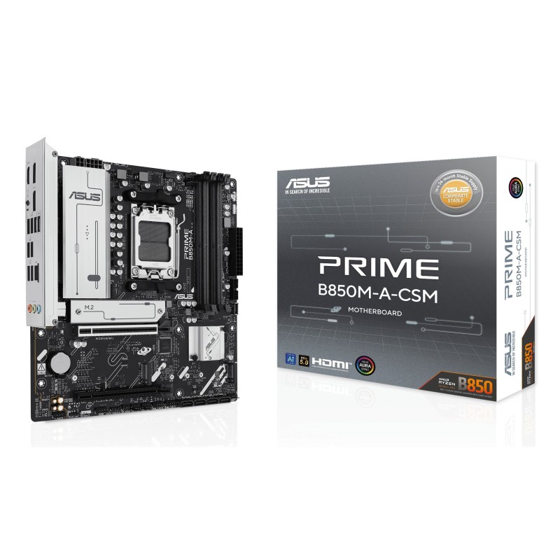 ASUS PRIME B850M-A-CSM AMD B850 Emplacement AM5 micro ATX
