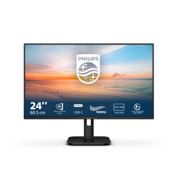 Philips 1000 series 24E1N1300A 00 écran plat de PC 60,5 cm (23.8") 1920 x 1080 pixels Full HD LCD Noir