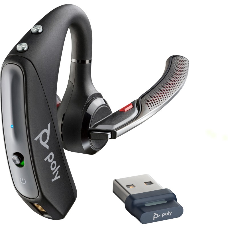 POLY Micro-casque Voyager 5200 UC USB-A + dongle BT600 TAA