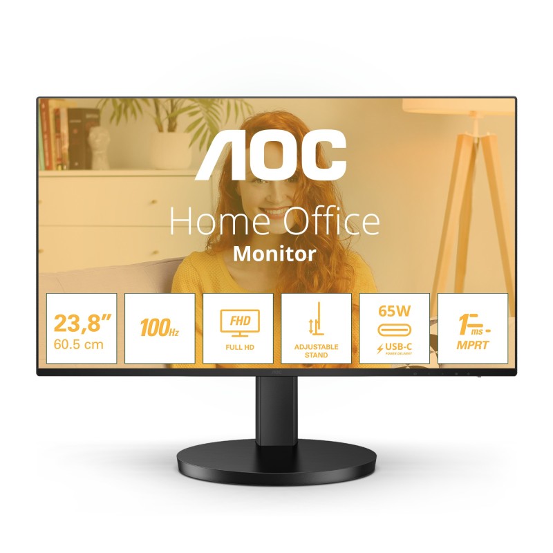 AOC B3 24B3CF2 LED display 60,5 cm (23.8") 1920 x 1080 pixels Full HD Noir