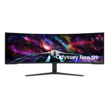 Samsung G95NC LED display 144,8 cm (57") 7680 x 2160 pixels Dual UHD Noir, Blanc