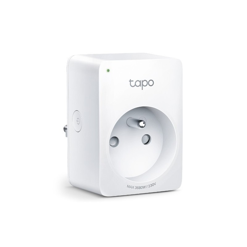 TP-Link Tapo Mini Smart Wi-Fi Socket Energy Monitor Prise intelligente 3680 W Maison Blanc