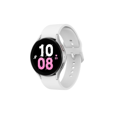 Samsung Galaxy Watch5 3,56 cm (1.4") OLED 44 mm Numérique 450 x 450 pixels Écran tactile Argent Wifi GPS (satellite)