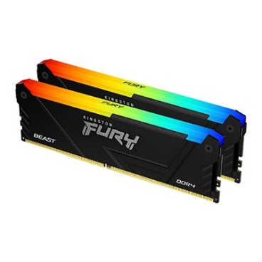 Kingston Technology FURY 16GB 2666MT s DDR4 CL16 DIMM (Kits de 2) Beast RGB