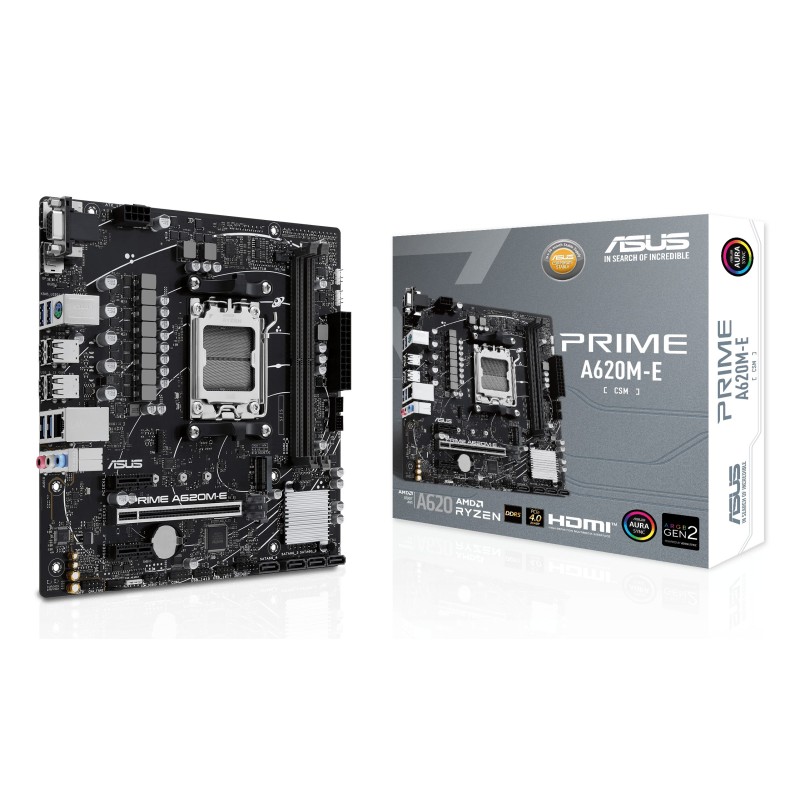 ASUS PRIME A620M-E-CSM AMD A620 Emplacement AM5 micro ATX
