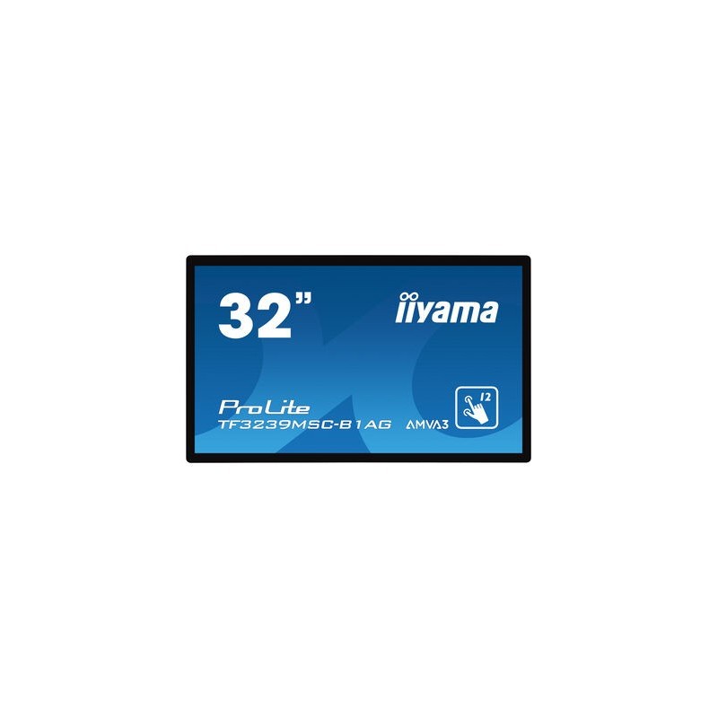 iiyama ProLite TF3239MSC-B1AG écran plat de PC 80 cm (31.5") 1920 x 1080 pixels Full HD LED Écran tactile Multi-utilisateur Noir