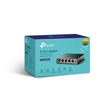 TP-Link TL-SG1005LP commutateur réseau Non-géré Gigabit Ethernet (10 100 1000) Connexion Ethernet, supportant l'alimentation