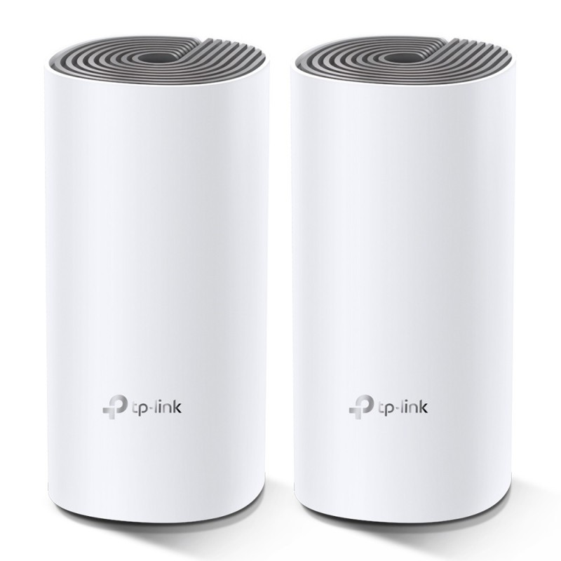 TP-Link Deco E4 (2-pack) Bi-bande (2,4 GHz   5 GHz) Wi-Fi 5 (802.11ac) Blanc, Gris Interne