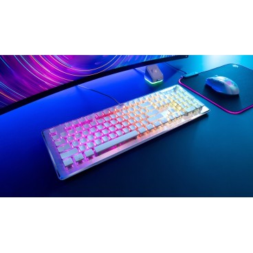 ROCCAT Vulcan II clavier Jouer USB QWERTY Français Blanc