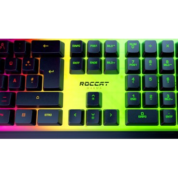 ROCCAT Magma clavier Jouer USB AZERTY Français Noir